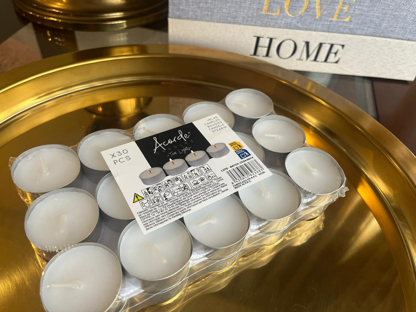 🕯️ Velas de Té Pack 30 unidades – Duraderas y prácticas