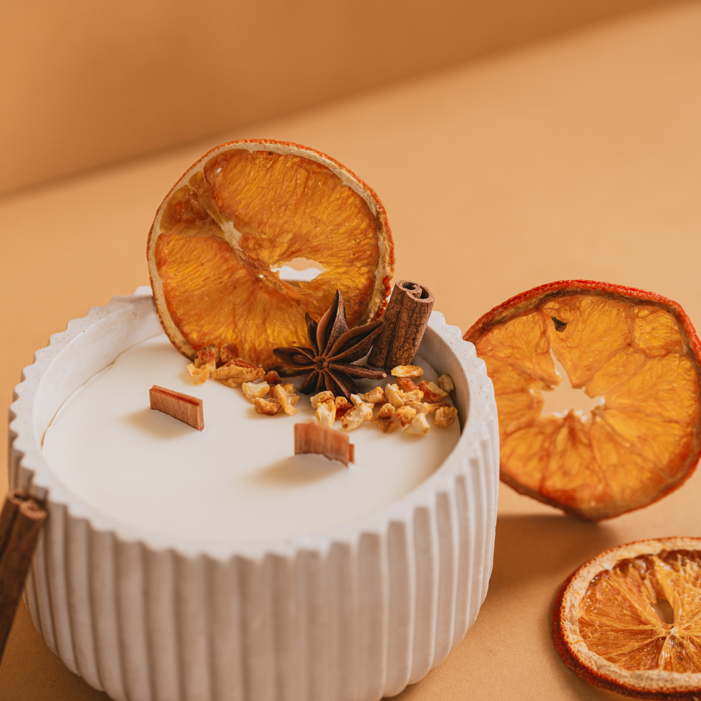 Vela  Canela y Naranja