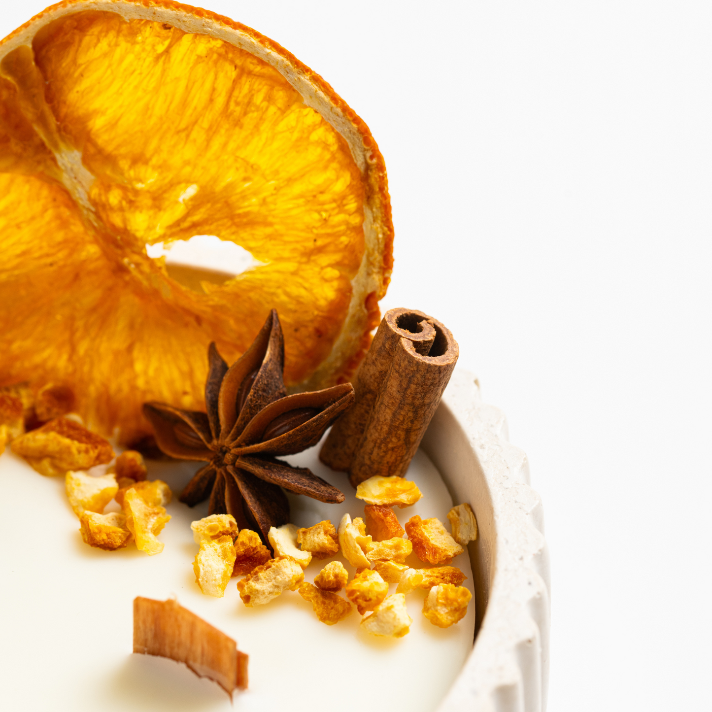 Vela  Canela y Naranja