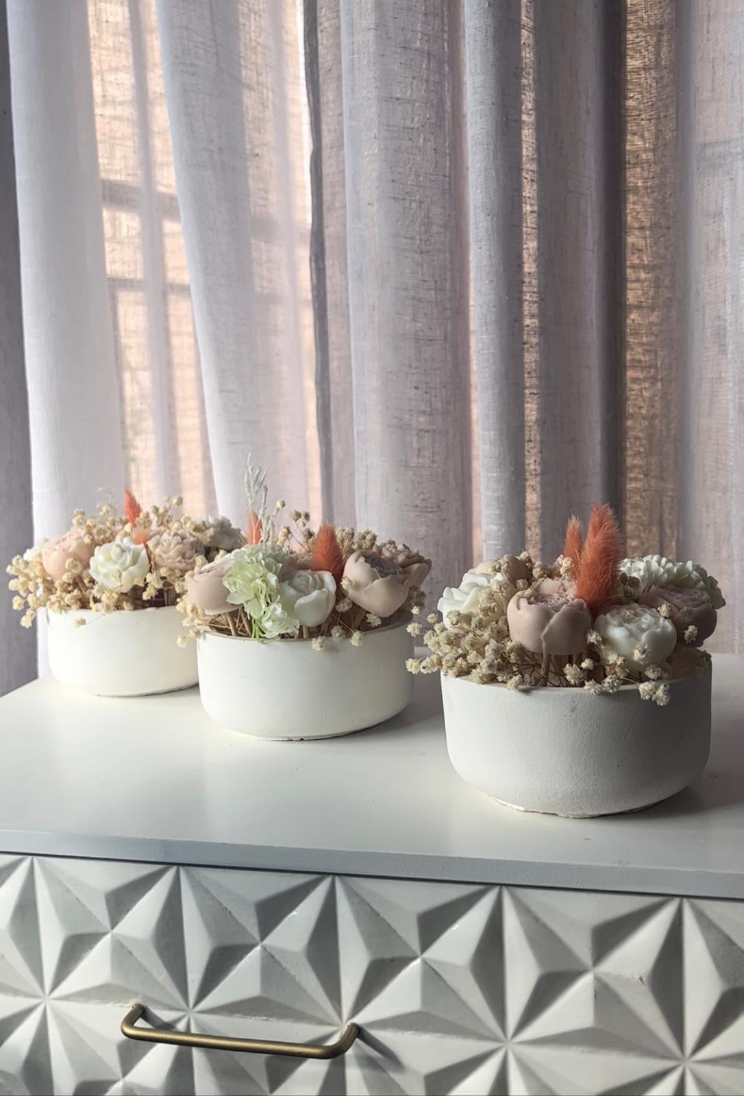 Vela en forma de ramo