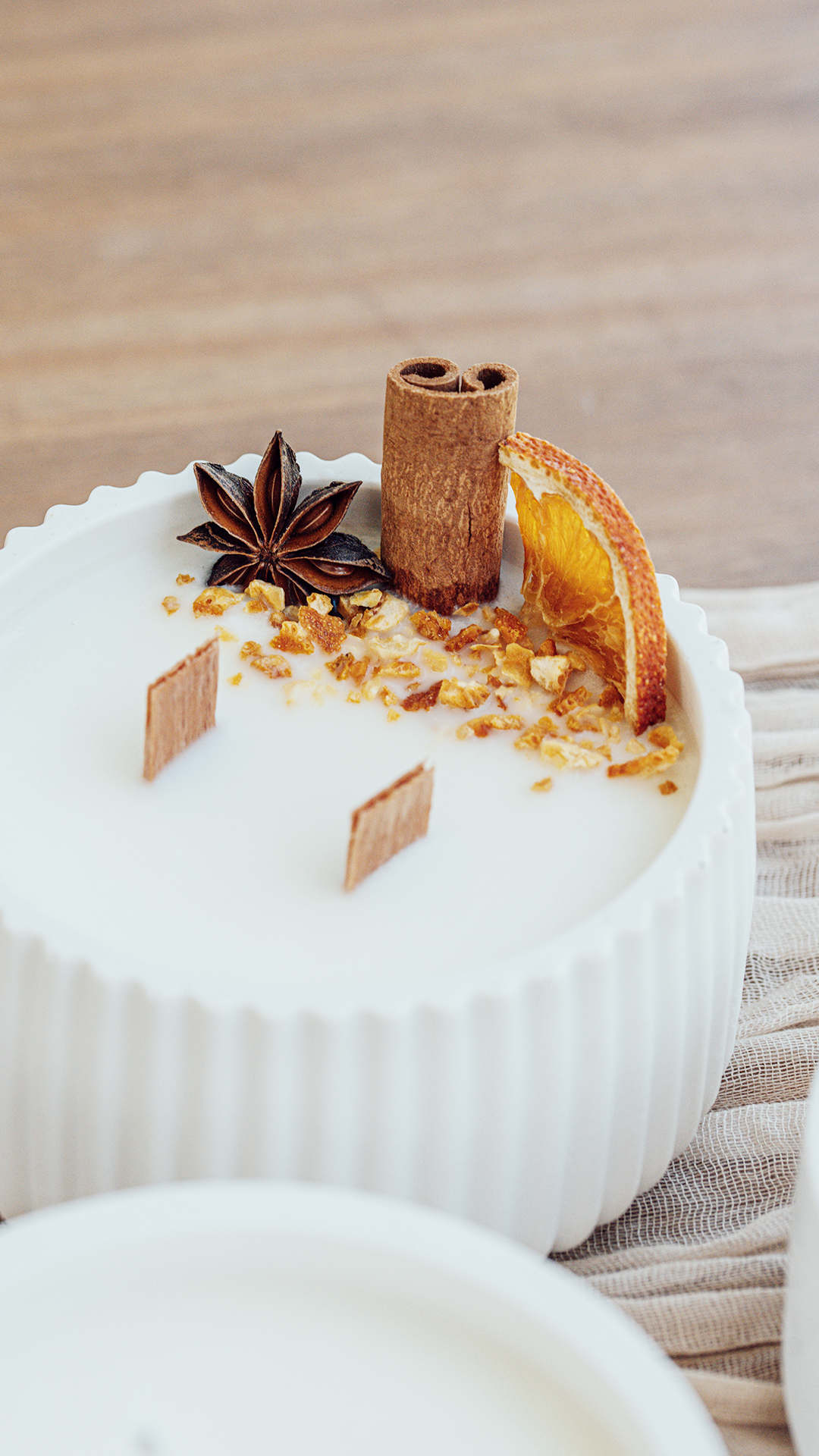 Vela  Canela y Naranja