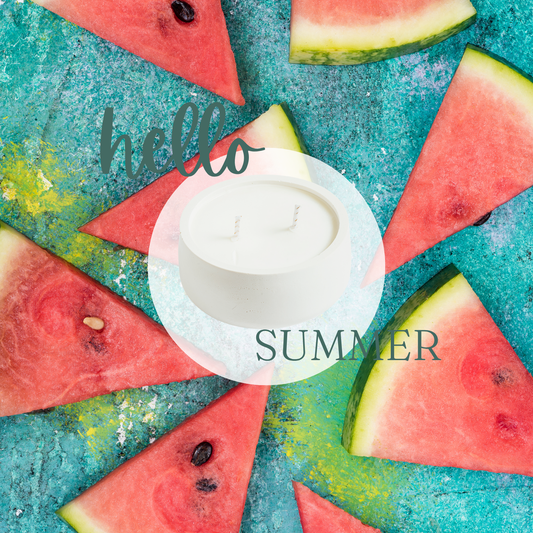 🕯️ Vela Aromática Sandía – Verano en un Bocado