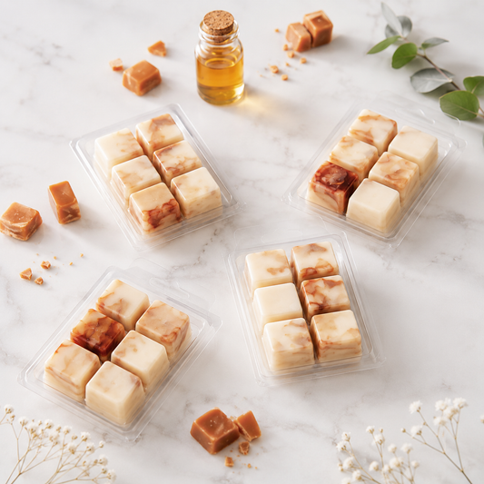 Pack 4 Wax Melts Caramelo Toffee | Aroma Dulce y Acogedor