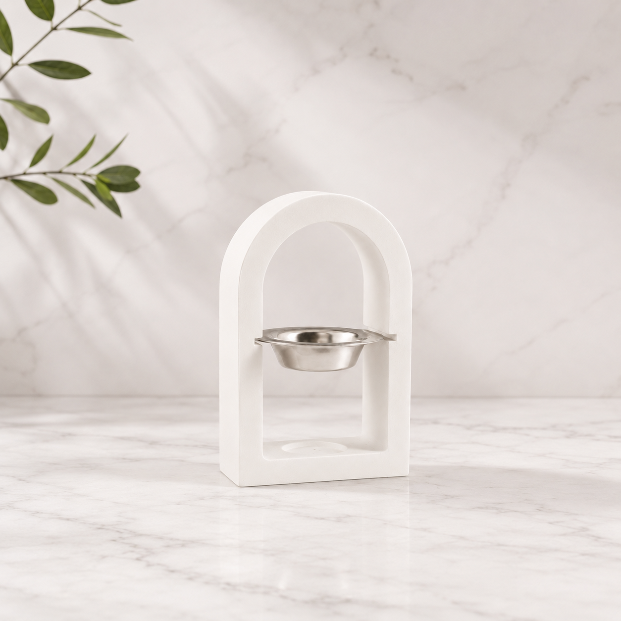 ✨ Quemador Artesanal para Waxmelts - Diseño Elegante en Arco ✨