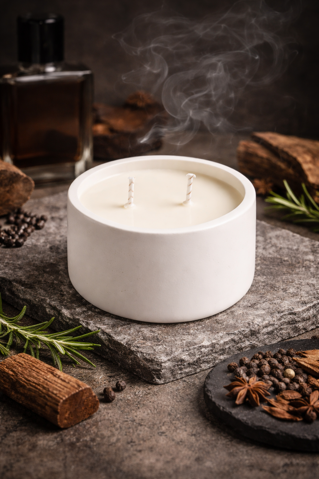 EUFORIA – Vela Escultura Edición Limitada | Aroma Amaderado y Especiado | Cera 100% Vegetal