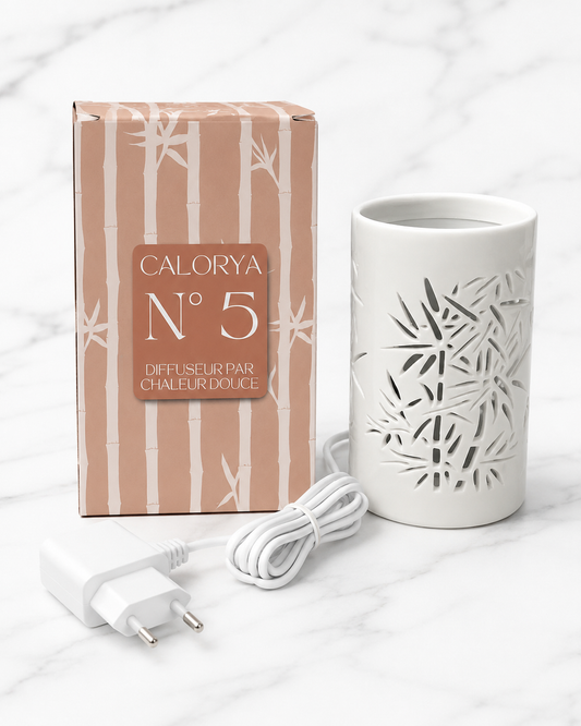 Quemador Eléctrico LED Bambú para Wax Melts