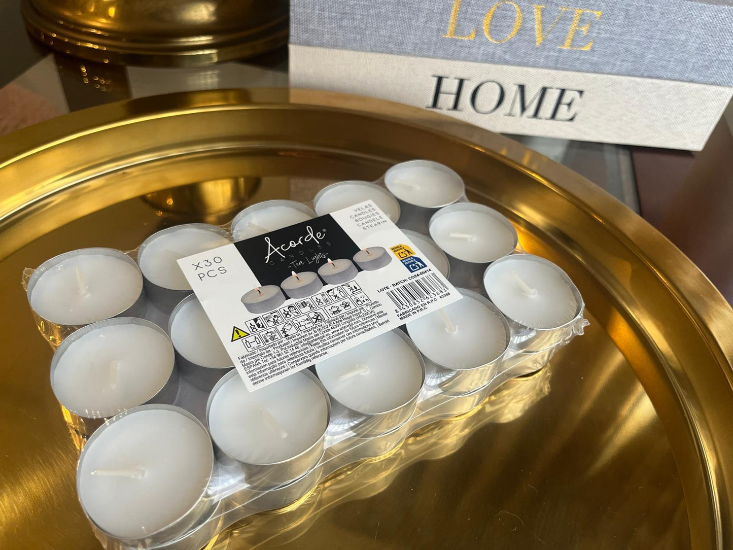 🕯️ Velas de Té Pack 30 unidades – Duraderas y prácticas