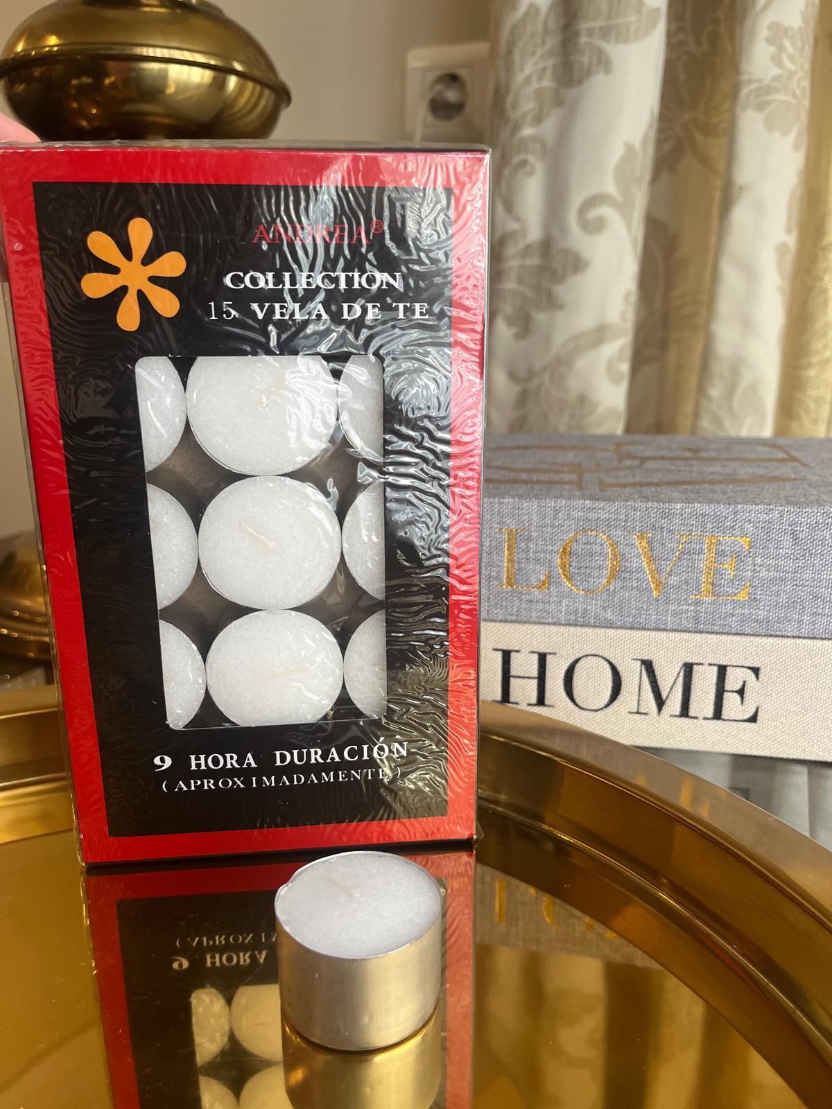 🕯️ Velas de Té Larga Duración – 15 unidades (hasta 9 horas cada una)