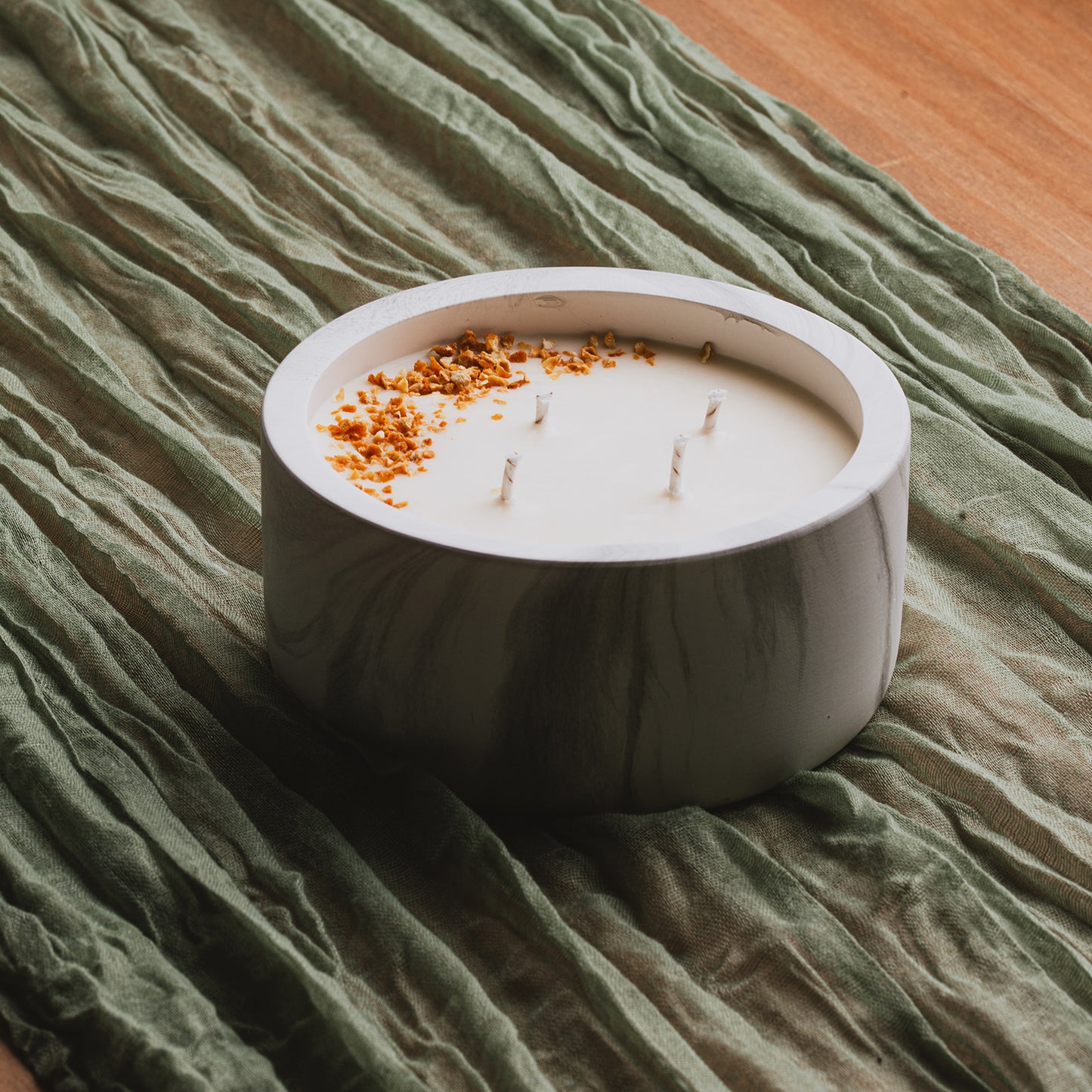 Atuvela · Velón 4 mechas · Canela Naranja