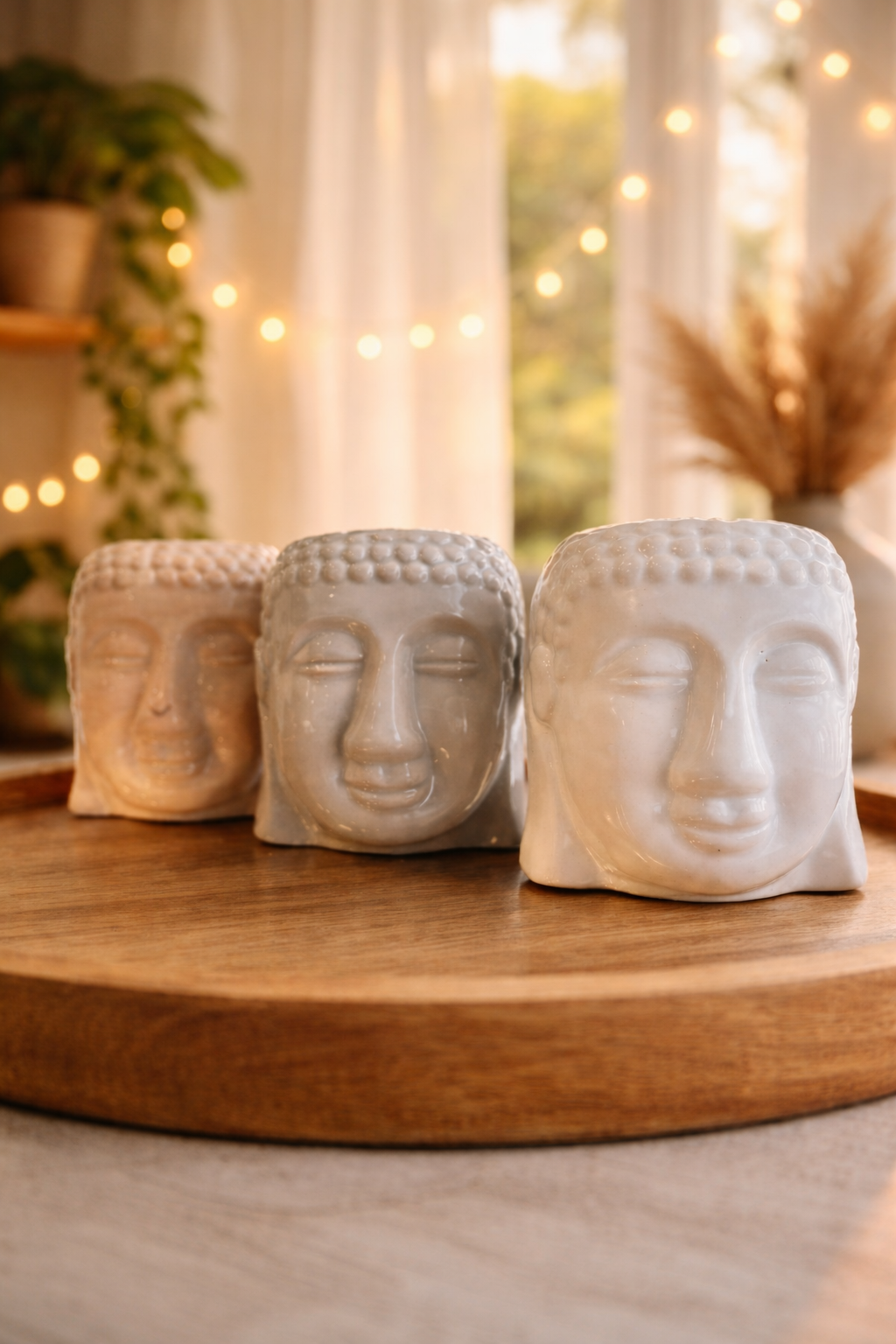 🕯️ Quemador Cerámico Cabeza de Buda – Aromas, calma y estilo zen
