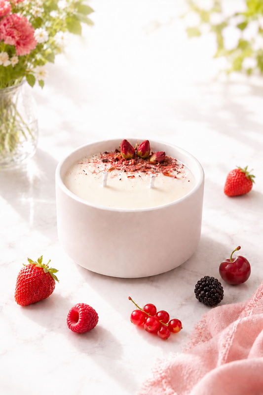 Delicia –  Vela Aromática Frutos Rojos Dulce