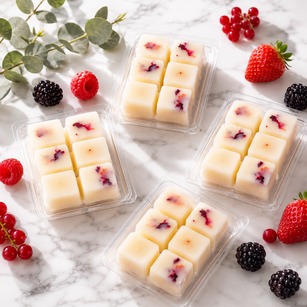 Pack 4 Wax Melts Delicia – Frutos Rojos Dulce