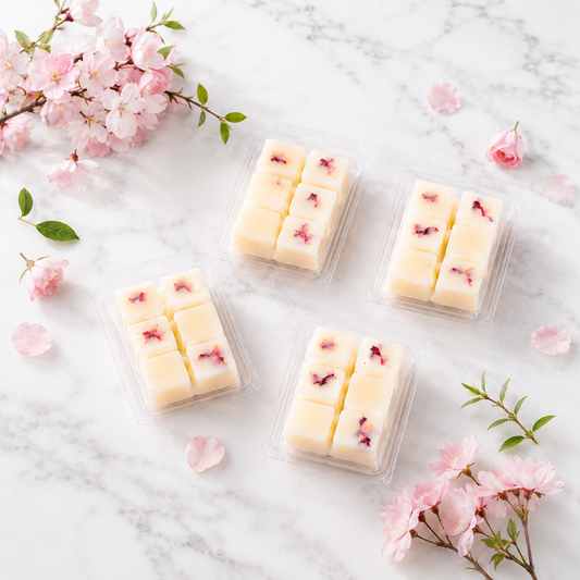 Pack 4 Wax Melts Mango & Cerezo | Aroma Floral y Tropical | Atuvela