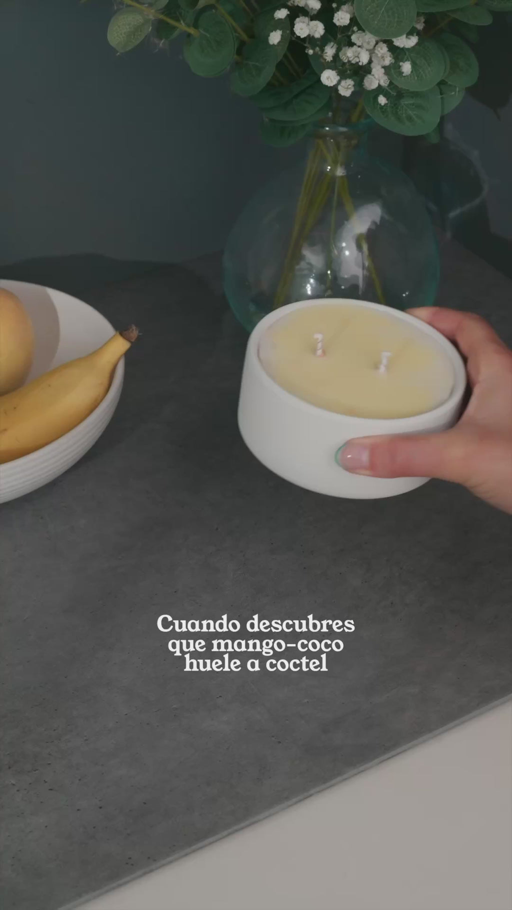 🕯️ Vela Aromática Mango & Coco | Tropical y Artesanal | Atuvela