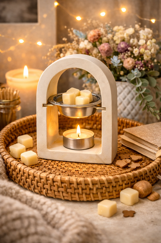 ✨ Quemador Artesanal para Waxmelts - Diseño Elegante en Arco ✨