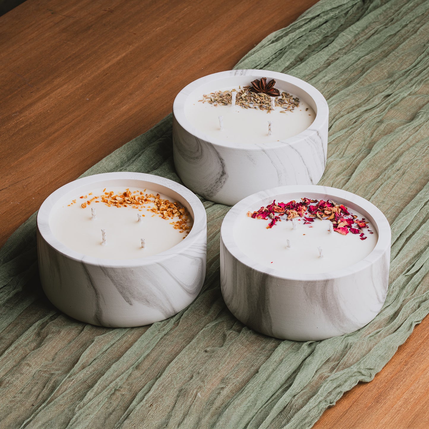 Atuvela – Pack 3 Velones (18€/unidad) Elige tus Aromas