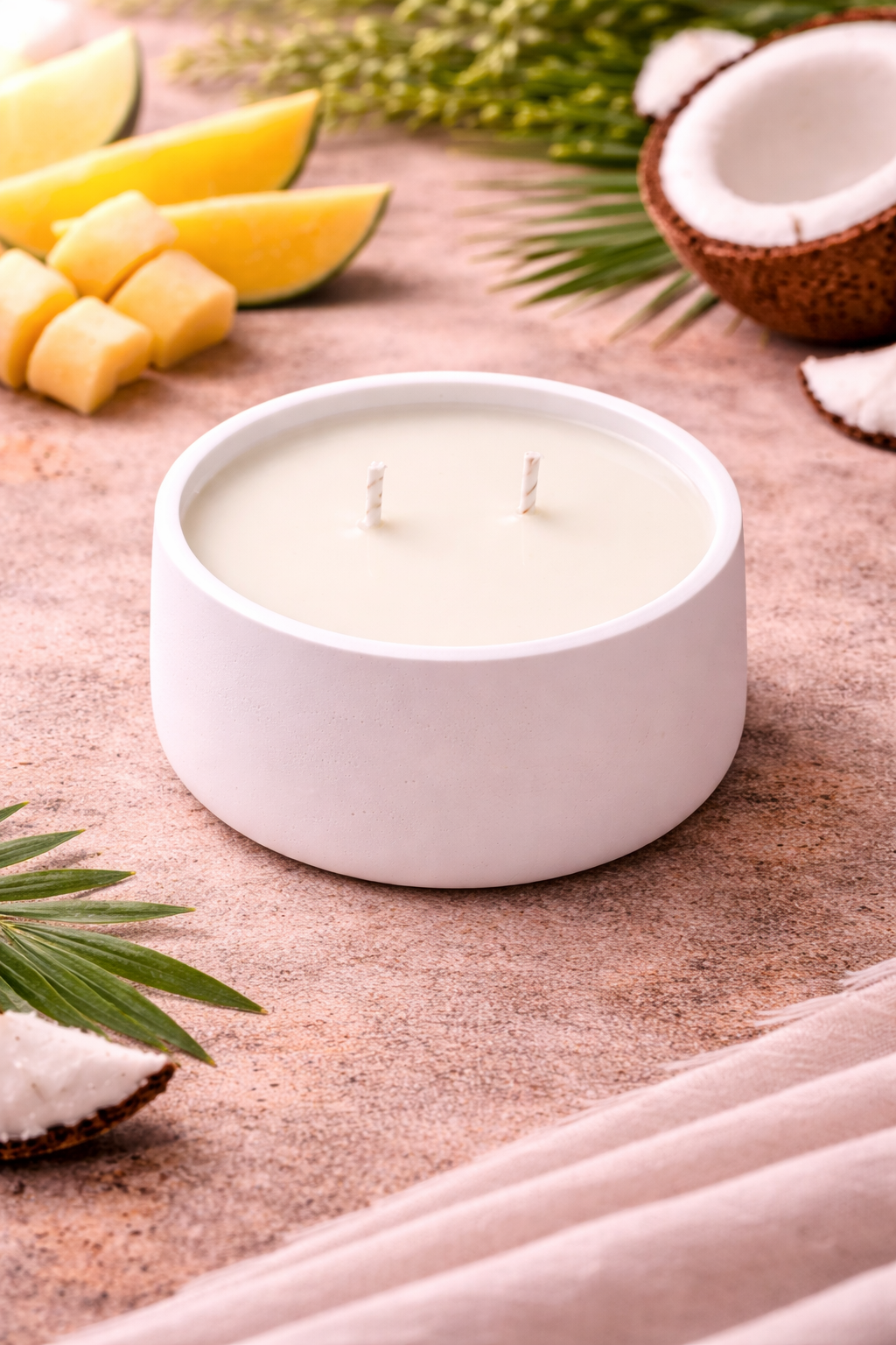 🕯️ Vela Aromática Mango & Coco Atuvela | un aroma tropical, suave y acogedor, artesanal dulce y paradisíaca
